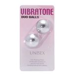 Серебристые шарики VIBRATONE DUO BALLS SILVER BLISTERCARD