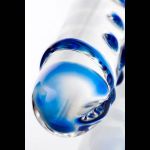Двусторонний прозрачный фаллос из стекла - 20 см.