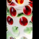Двусторонний стеклянный фаллос с головкой-конусом - 17,5 см.
