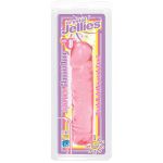 Розовый прозрачный гелевый фаллоимитатор Сristal Jellies - 20 см.