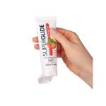 Гель на водной основе с ароматом клубники Superglide Strawberry - 75 мл.