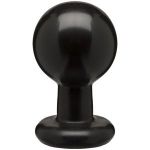 Круглая черная анальная пробка Classic Round Butt Plugs Large - 12,1 см.