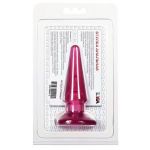 Розовая конусообразная анальная втулка BUTT PLUG - 9,5 см.