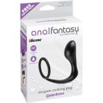 Эрекционное кольцо с анальной пробкой Ass-Gasm Cockring Plug