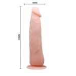 Реалистичный вибромассажер на присоске Vibrating Cock - 23 см.