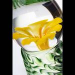 Стеклянный фаллоимитатор со спиралевидным рельефом - 16,5 см.
