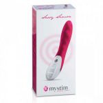 Ярко-розовый вибратор Mystim Sassy Simon - 27 см.