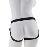 Чёрный с золотом женский страпон Designer Strap-On