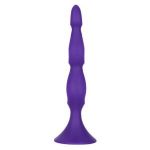 Фиолетовая анальная елочка Silicone Triple Probe - 14,5 см.