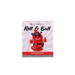 Стимулирующий презерватив-насадка Roll & Ball Strawberry