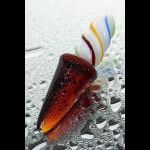 Коническая стеклянная анальная втулка Sexus Glass - 16 см.