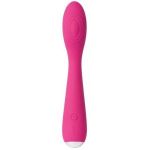 Ярко-розовый G-стимулятор IRIS Clitoral & G-spot Vibrator - 18 см.