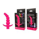 Розовая вибрирующая анальная елочка Sweet Toys - 10,8 см.