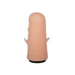 Черный пояс-трусики с двумя телесными насадками Soft-Dolli - 15,7 и 10 см.