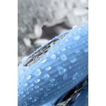Голубой силиконовый вибратор с электростимуляцией TESLA G-POINT - 21 см.