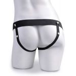 Телесный полый страпон с имитацией эякуляции 7.5  Hollow Squirting Strap-On with Balls - 21,6 см.