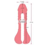 Телесная насадка-мастурбатор 2-in-1 Extension Masturbator - 21 см.