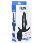 Черная анальная вибропробка Kinetic Thumping 7X Medium Anal Plug - 13,3 см.
