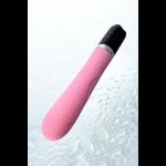 Розовый вибратор POLLY с 7 режимами вибрации - 18,3 см.