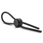 Черное силиконовое лассо на пенис SILICONE LOOP COCK RING 