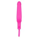 Розовая силиконовая пробка с прорезью Silicone Groove Probe - 10,25 см.