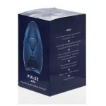 Синий инновационный мужской вибратор PULSE DUO