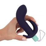 Темно-фиолетовый вибростимулятор простаты с пультом ДУ Remote Controlled Prostate Plug