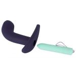 Темно-фиолетовый вибростимулятор простаты с пультом ДУ Remote Controlled Prostate Plug