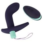 Темно-фиолетовый вибростимулятор простаты с пультом ДУ Remote Controlled Prostate Plug
