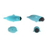 Голубой вибростимулятор-дельфин Lastic Pocket Dolphin - 7,5 см.