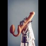 Телесный безремневой страпон Silicone Bendable Strap-On - size M