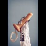 Телесный фаллос с имитацией эякуляции Silicon Cum Dildo L - 19,6 см.