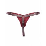 Бордовые трусики с кольцом для насадок Maroon Panties
