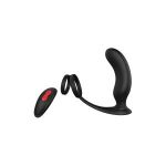 Черный массажер простаты Remote P-Pleaser - 15 см.
