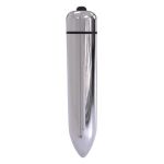 Черная анальная вибровтулка Single Speed Diamond Plug - 10 см.