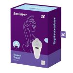 Белый вибратор-спиннер Satisfyer Sweet Treat