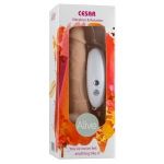 Телесный вибратор-ротатор на присоске Cesar Vibrator & Rotator - 17,5 см.