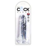 Прозрачный фаллоимитатор King Cock Clear 6 Cock - 18,4 см.