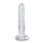Прозрачный фаллоимитатор King Cock Clear 6 Cock - 18,4 см.