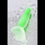 Зеленая, светящаяся в темноте анальная втулка Victor Glow - 10 см.