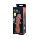 Насадка на фаллос с отверстием для мошонки Cock Sleeve 002 Size L - 17,6 см.