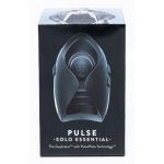Черный инновационный мужской вибратор PULSE SOLO ESSENTIAL