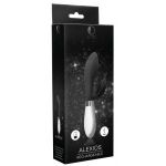 Черный вибратор-кролик Alexios - 21 см.