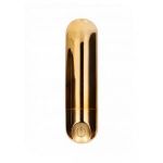 Золотистая перезаряжаемая вибропуля 7 Speed Rechargeable Bullet - 7,7 см.