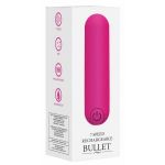 Розовая перезаряжаемая вибропуля 7 Speed Rechargeable Bullet - 7,7 см.