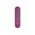 Фиолетовая перезаряжаемая вибропуля 7 Speed Rechargeable Bullet - 7,7 см.