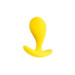 Желтая анальная втулка Blob - 5,5 см.