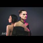 Черный ошейник Embrace с ключиком