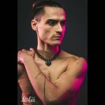 Черный ошейник Embrace с ключиком