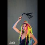 Черная плеть Party Hard Risque - 63,5 см.